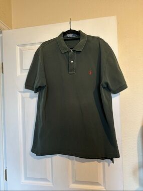 Polo by Ralph Lauren Dark Olive Green Polo with Red Pony